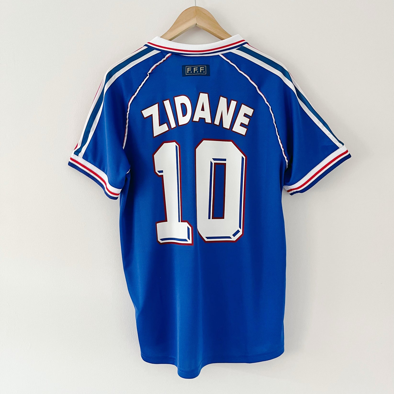 France ZIDANE 1998 World Cup Home Retro Jersey - Blue