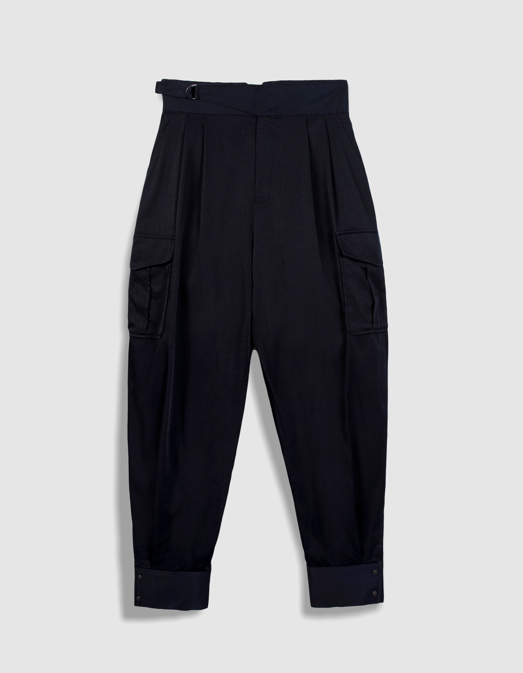 Pantalon ballon marine poches battle Femme