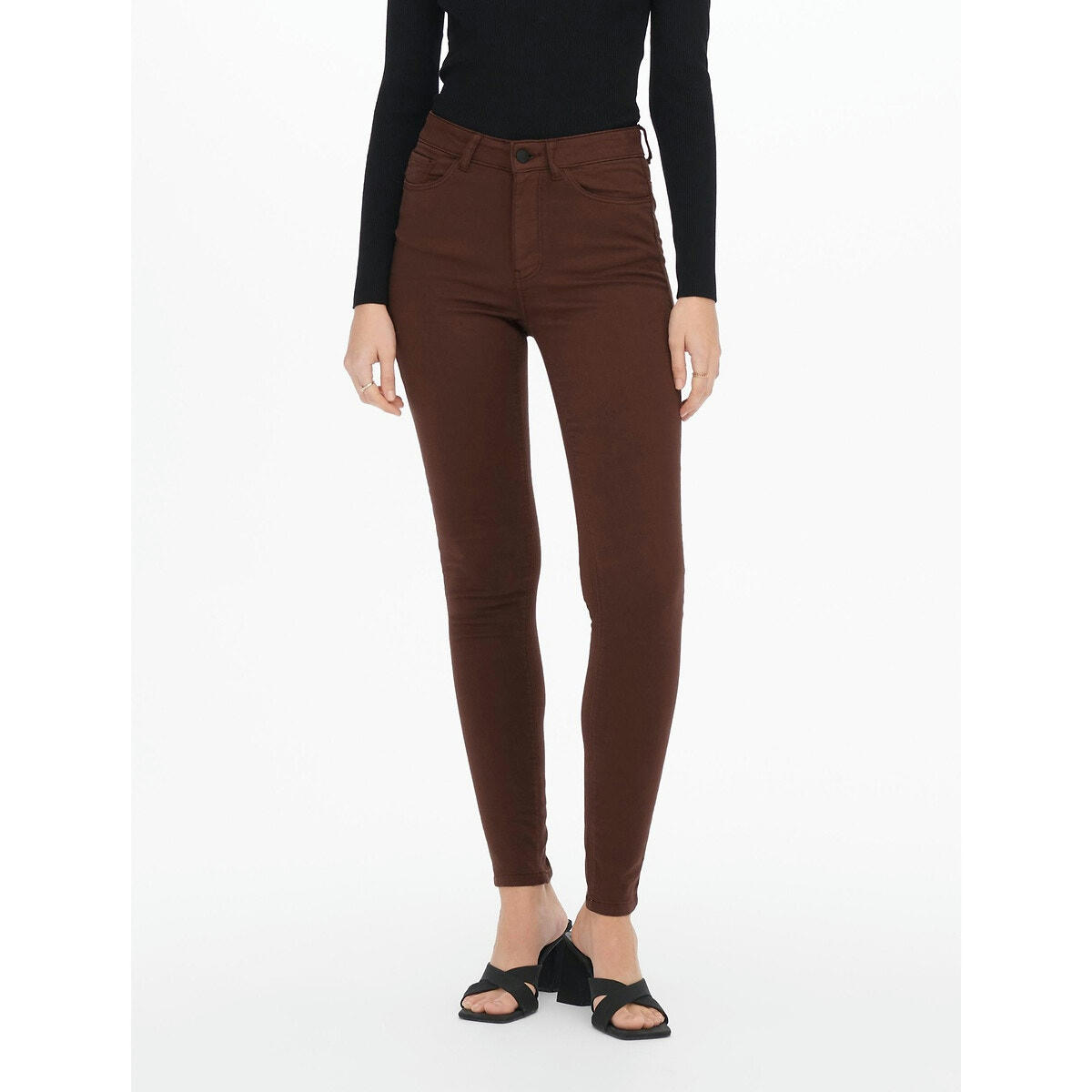 Pantalon skinny, taille haute