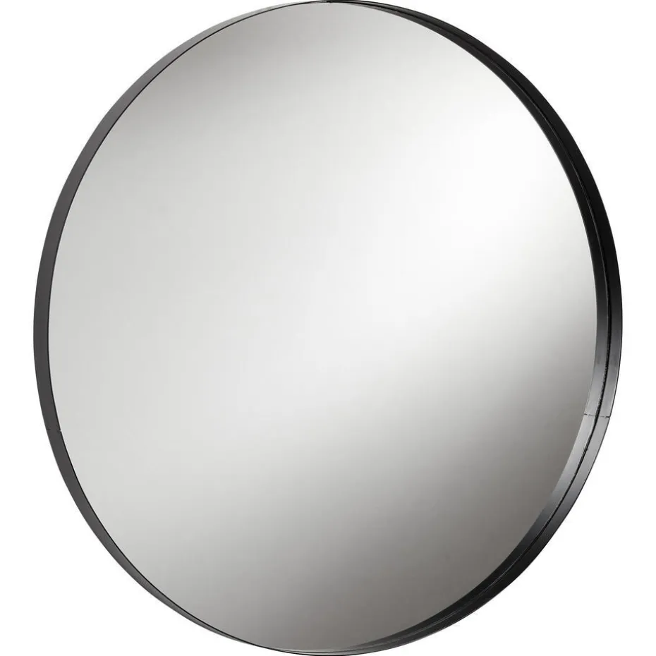Kwantum Spiegels | Spiegel Verona  Ø75 Cm Zwart