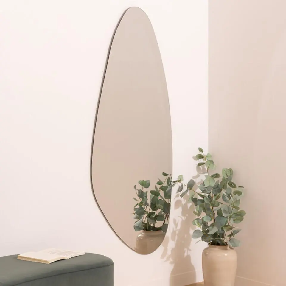 MISOU Wandspiegel Organische Vorm - Zilver