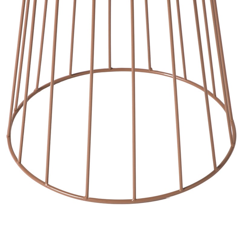 Bijzettafel Vicky - bruin - &Oslash;35x40 cm