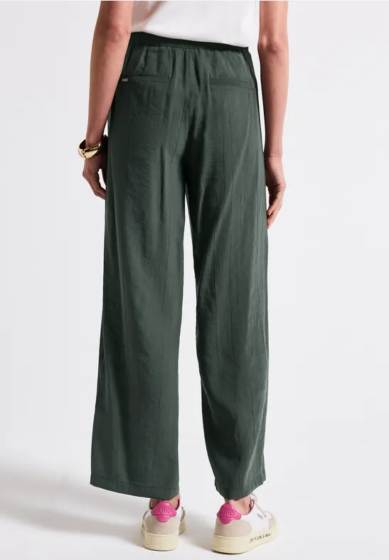 Wide Leg Strukturhose