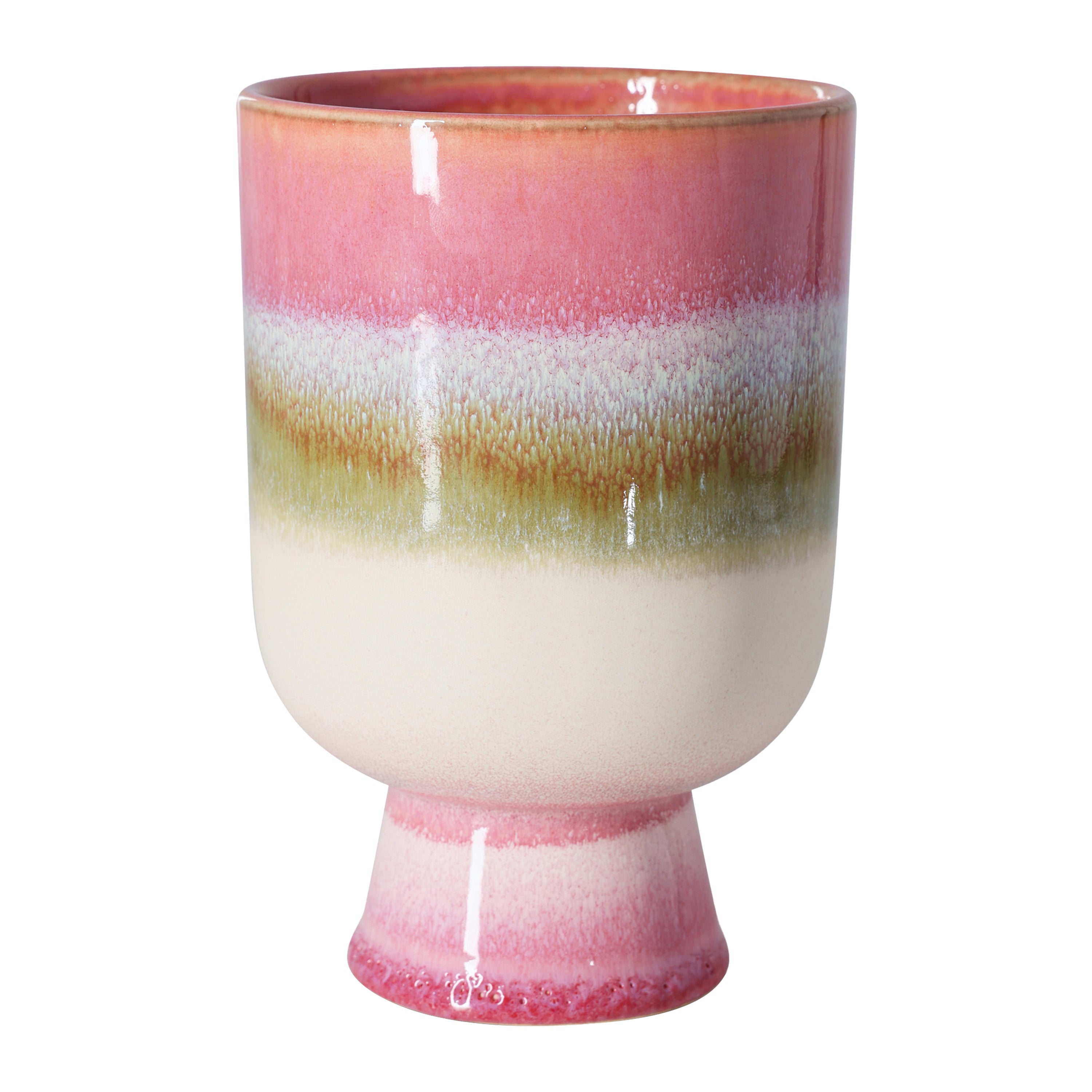 HKliving 70's Retro Bloempot - Ø 13 cm - Rosefield