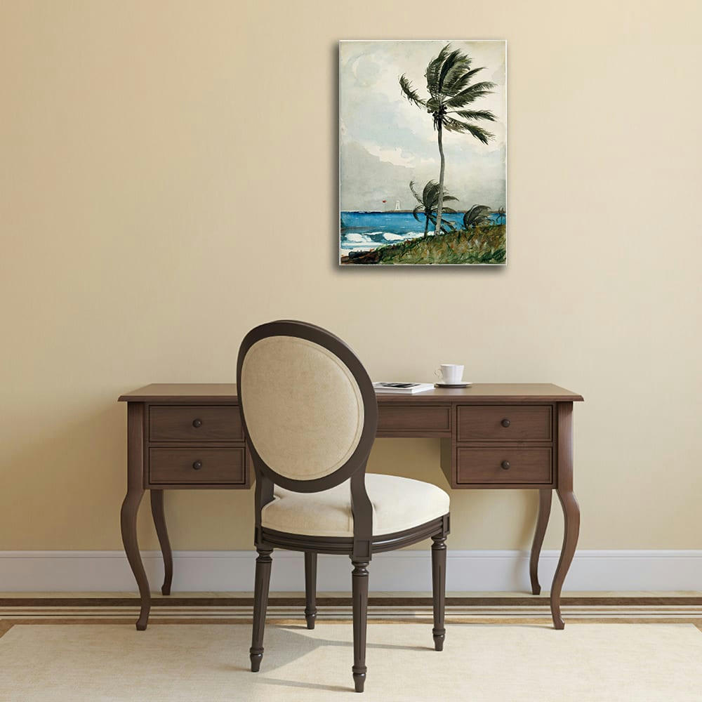 - Tableau palmier, nassau Homer Winslow 50x70cm