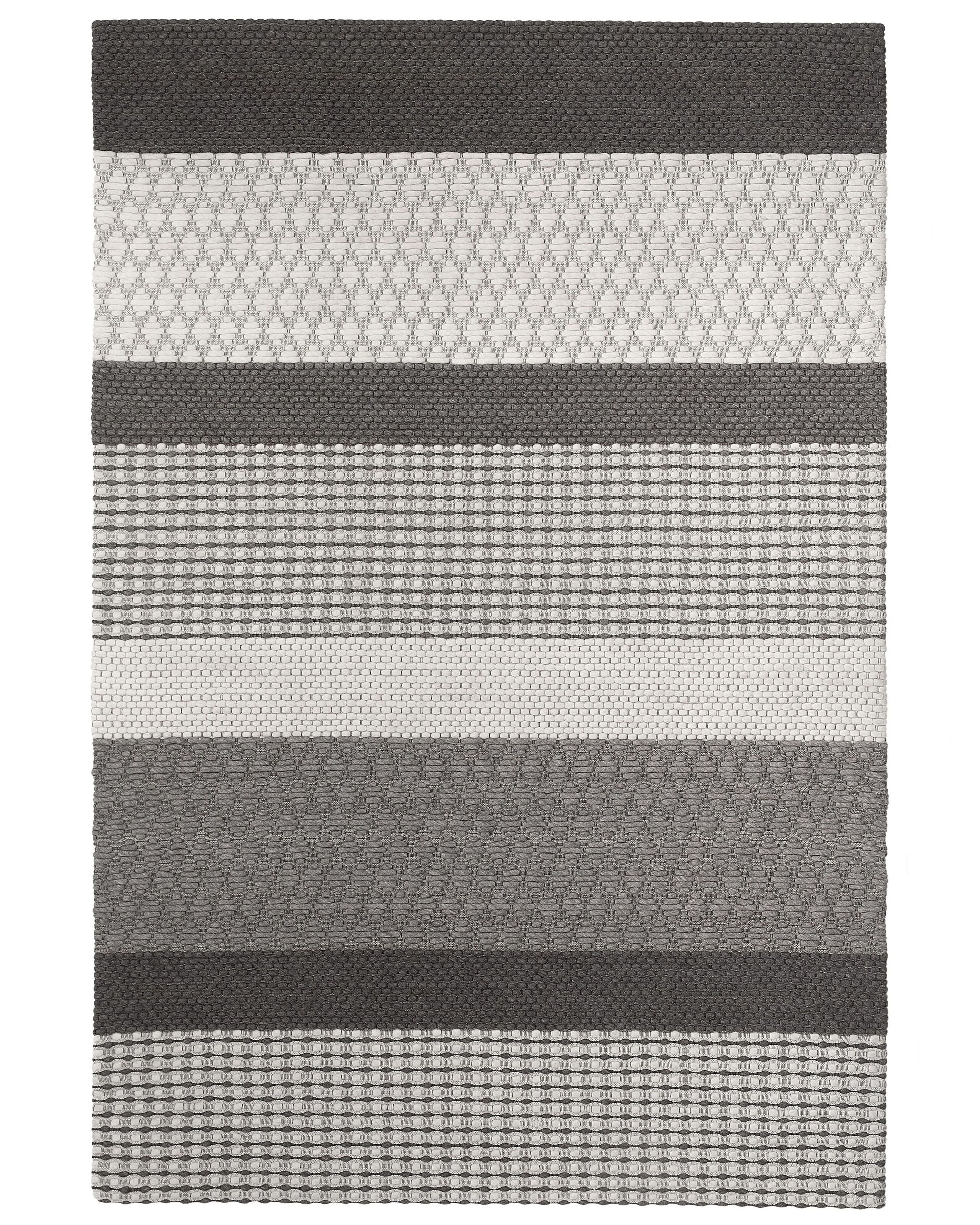 Dywan wełniany 160x220 cm szary