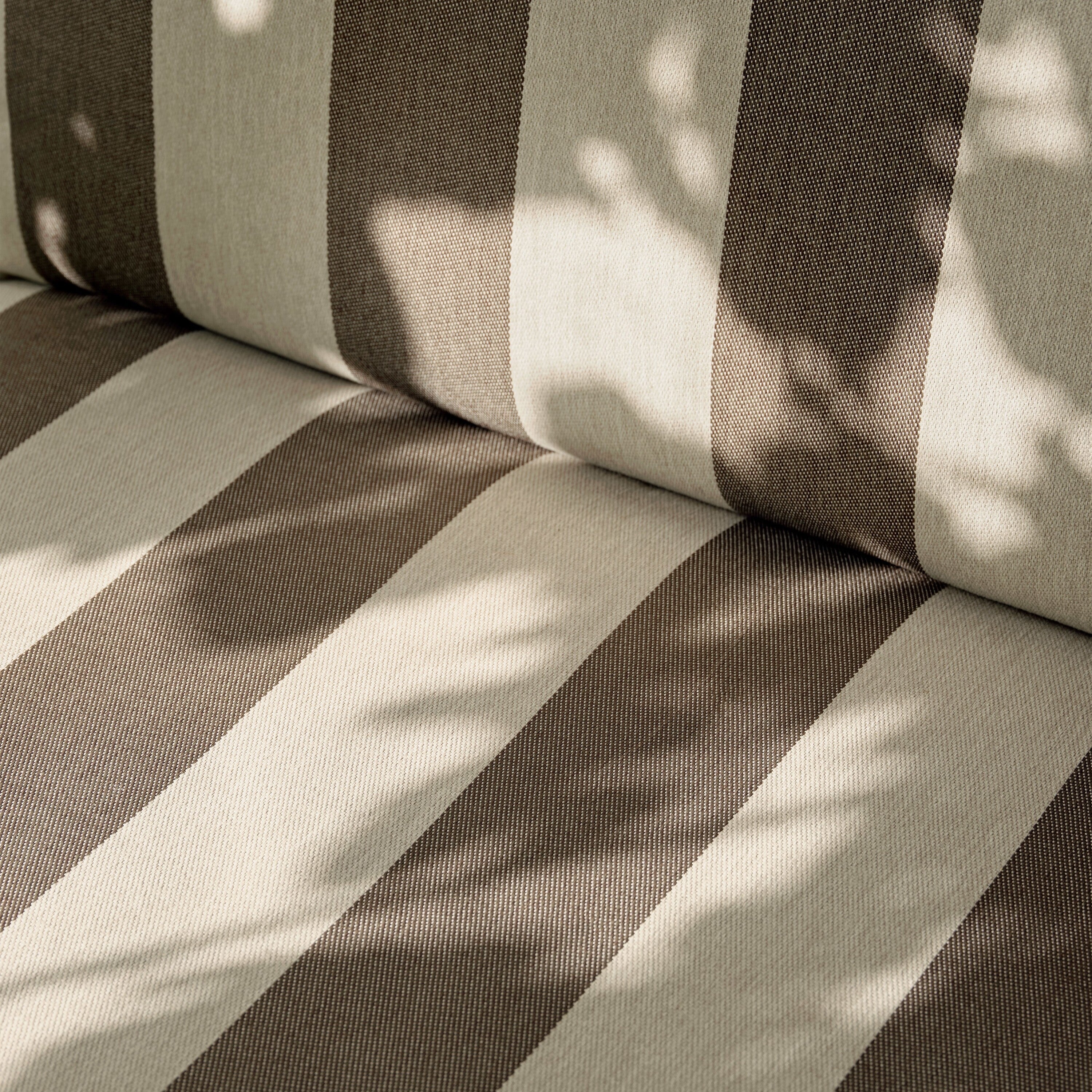 Ferm Living Desert 2-zitsbank - Cashmere - Chocolate / Off-White