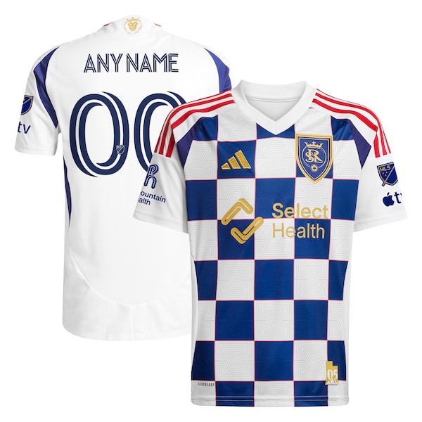 Real Salt Lake adidas 2025 Grid City Authentic Custom Jersey - White