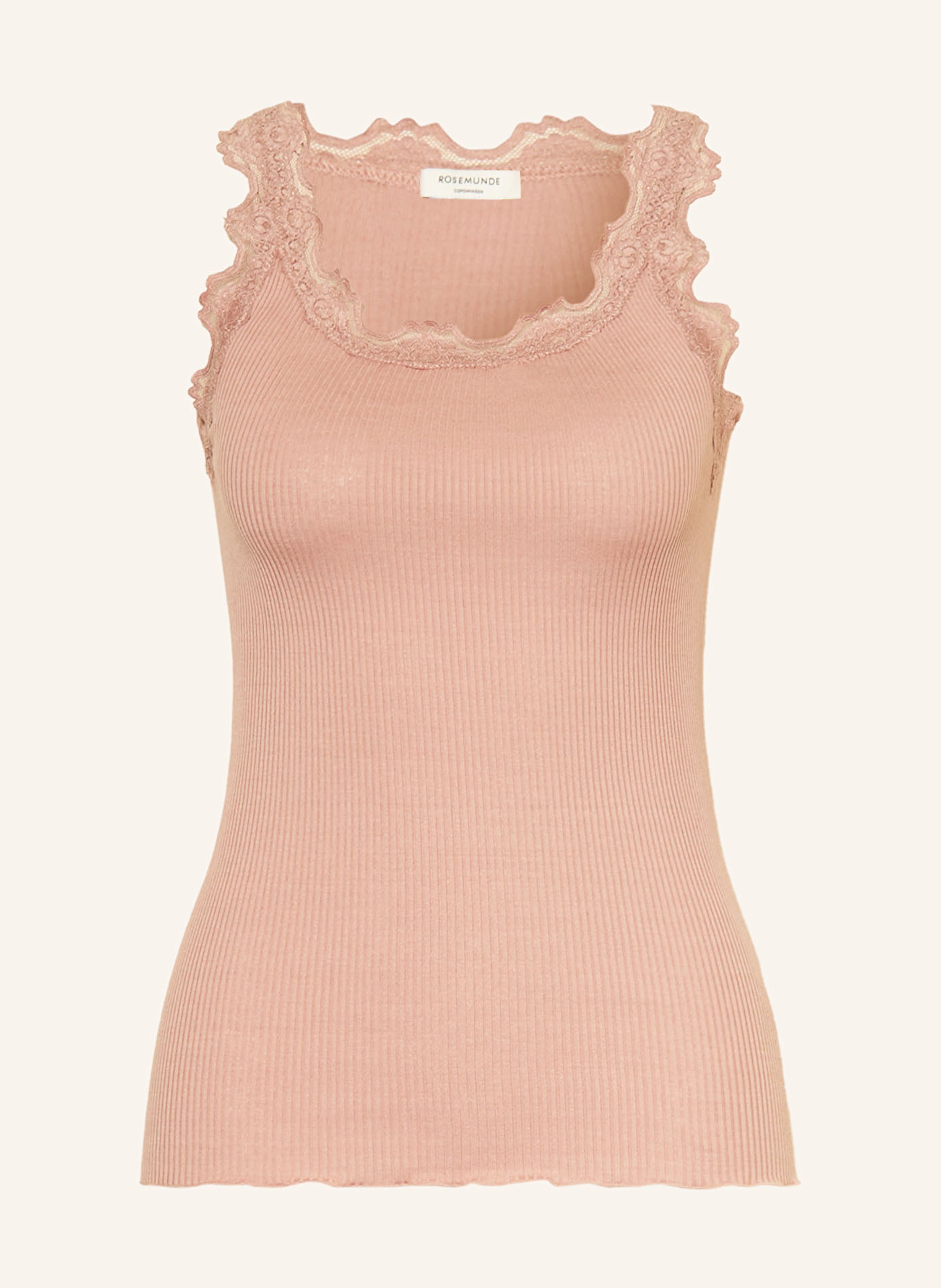 rosemunde Seidentop BABETTE mit Spitze