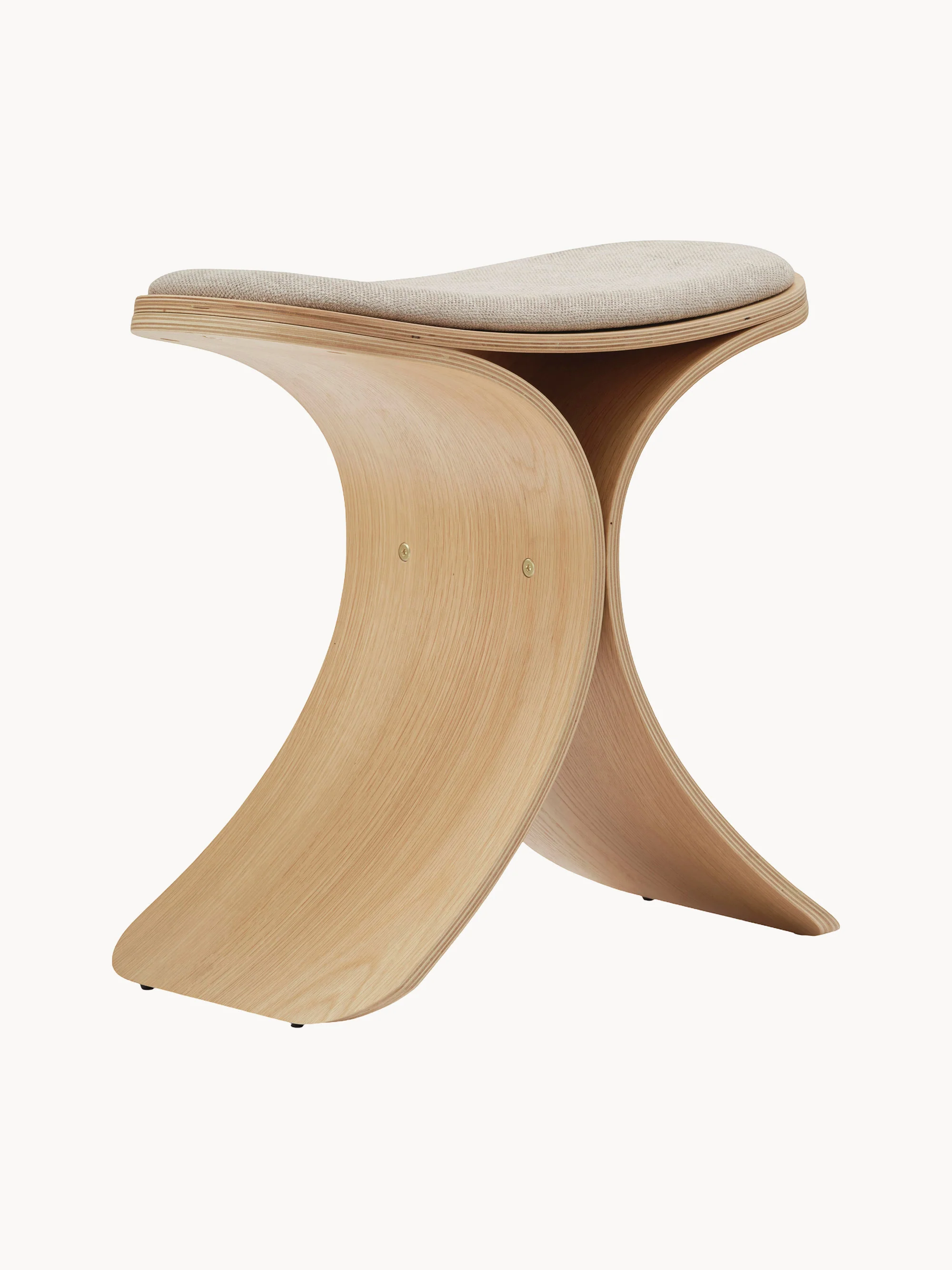 Hocker Luno aus Eichenholz
