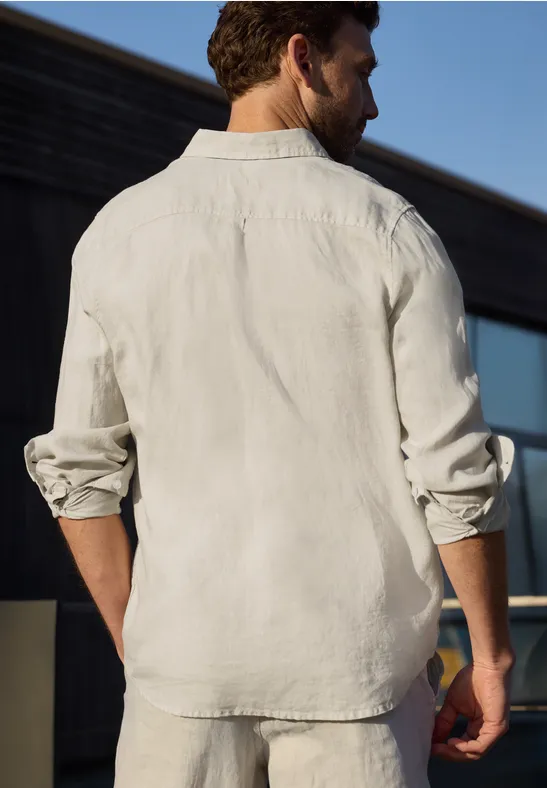Langarm Hemd aus Leinen