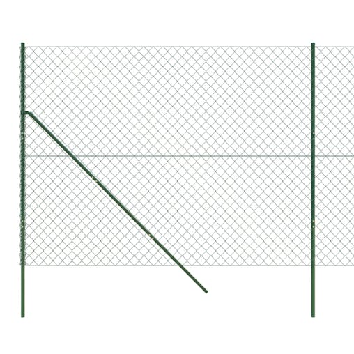 NNEVL Chain Link Fence Green 1.6x25 m