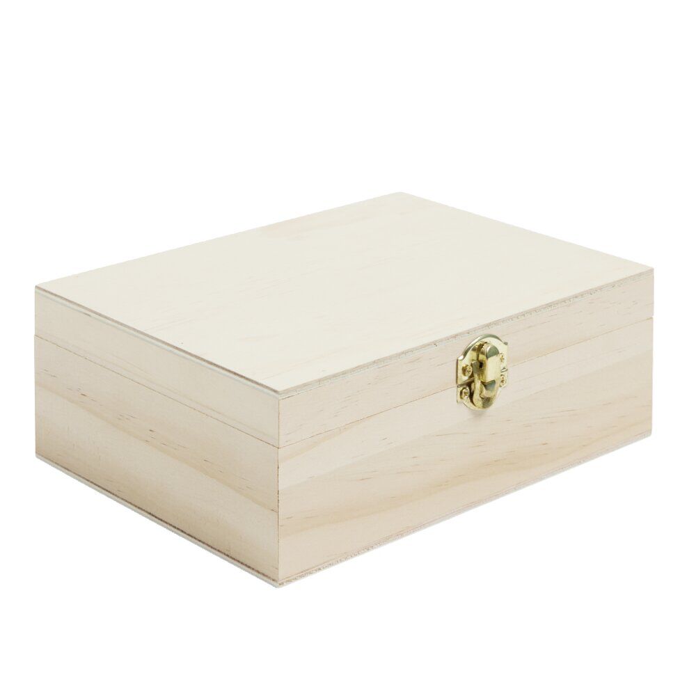 BoÎte à thé en bois à personnaliser 20xH7x15cm