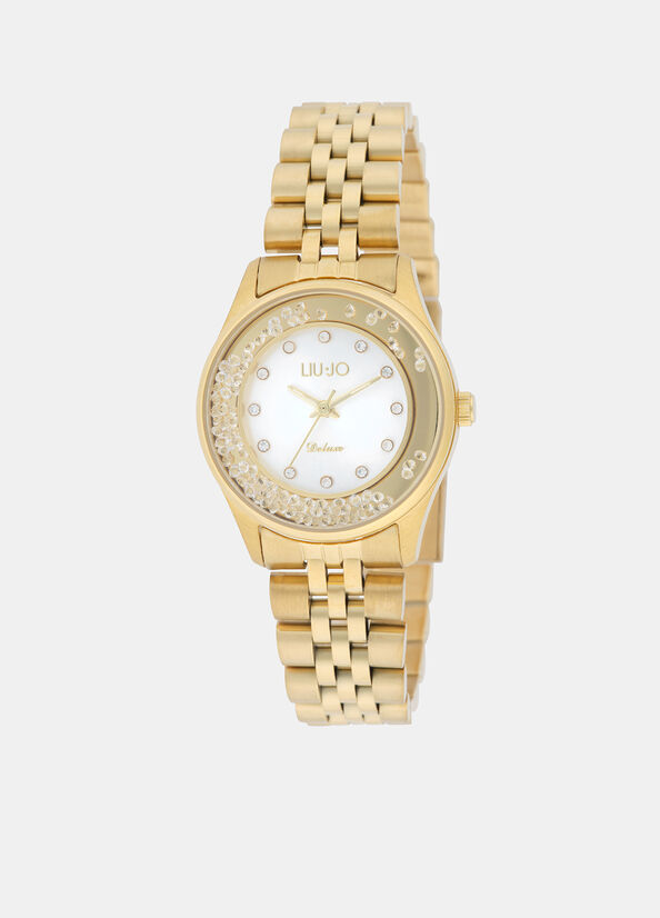 Orologio in acciaio con brill