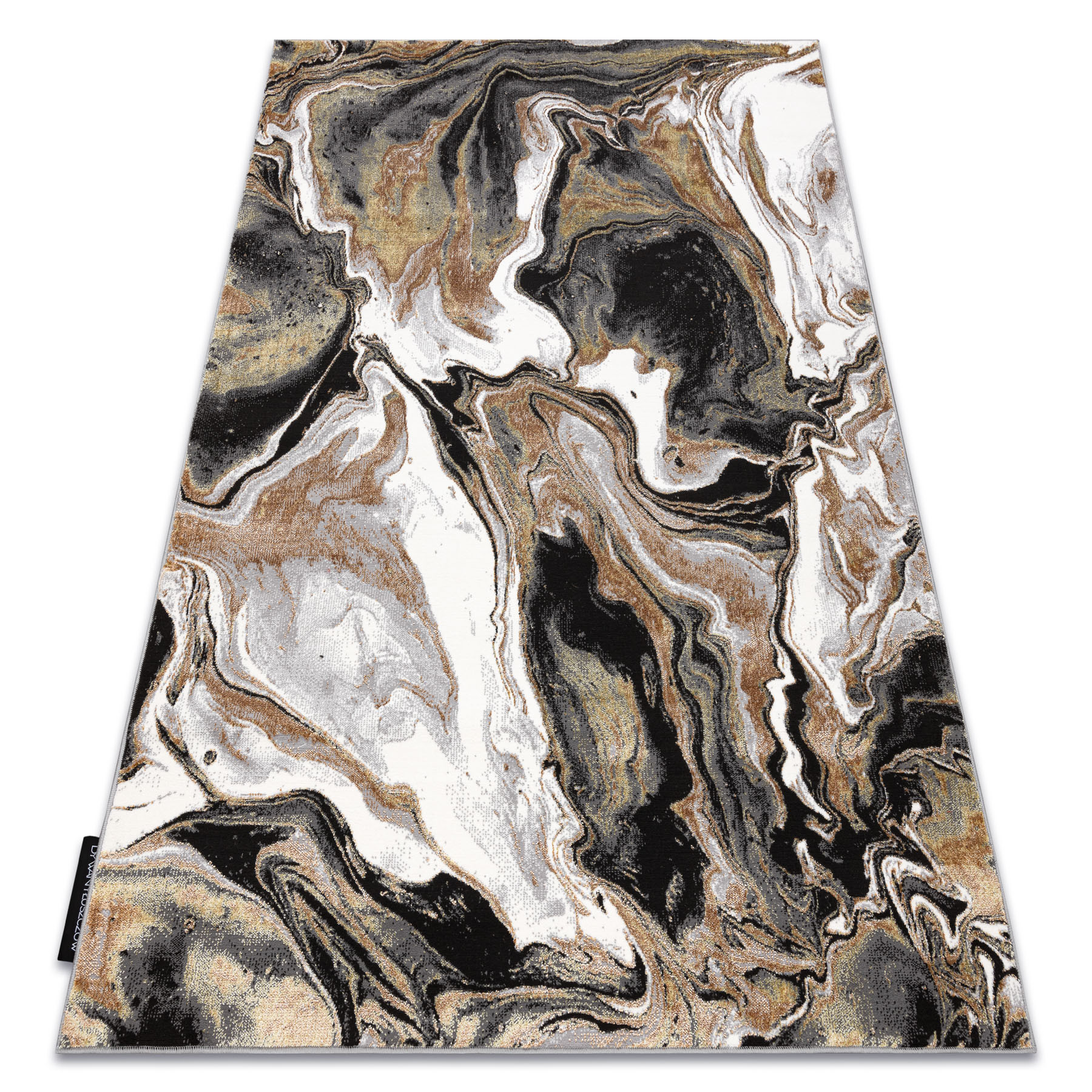 Dywan DE LUXE nowoczesny 622 Abstrakcja - Strukturalny krem / 120x170 cm