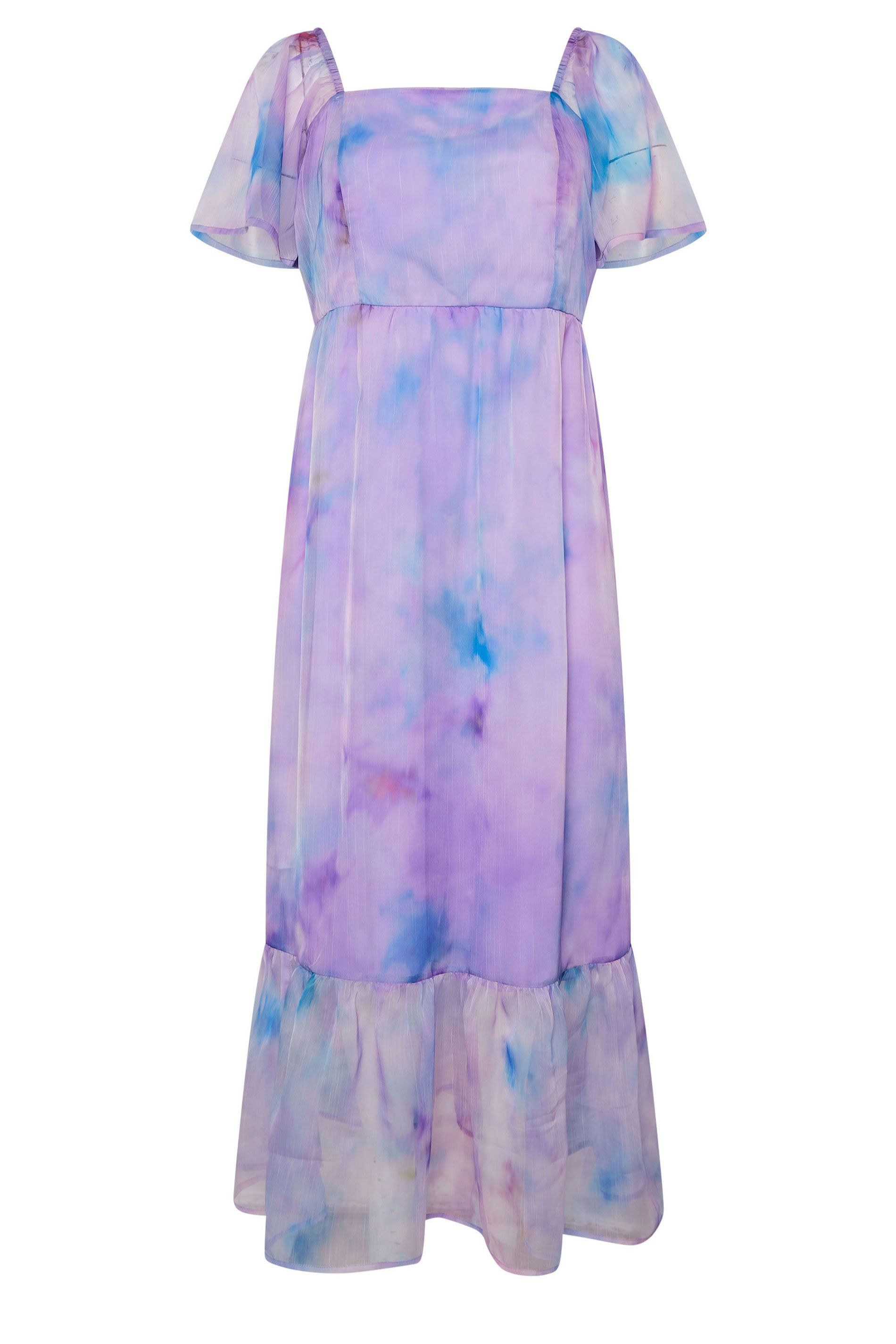 Yours Abstract Organza Maxi Dress