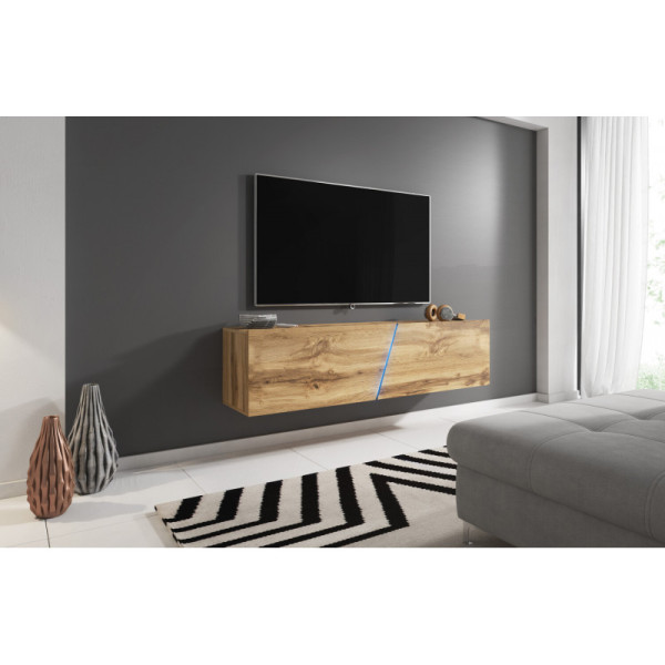 Szafka RTV Slant dąb wotan RGB UK 160 cm