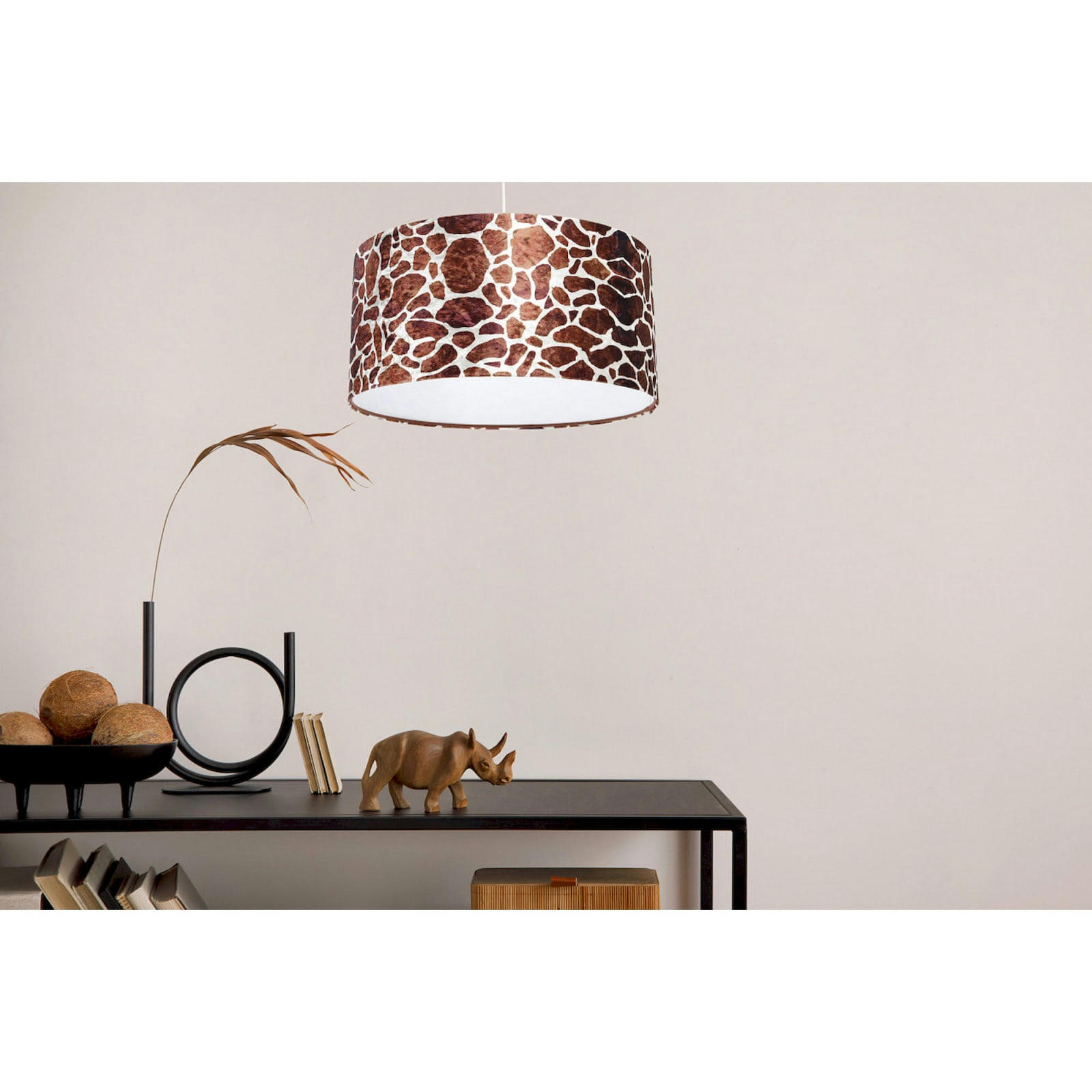 GLAMOUR - Suspension Tissu Marron