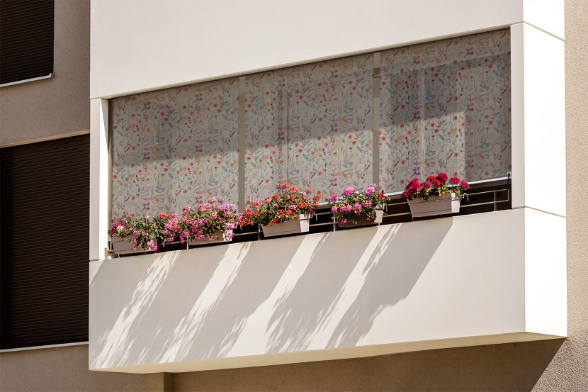 Roleta zewnętrzna - 40x180 cm -Kolorowa polna łąka