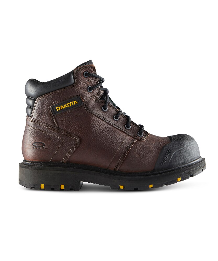 Dakota WorkPro Series Men's 6002 6 Inch Steel Toe Steel Plate Leather Work Boots - Brown