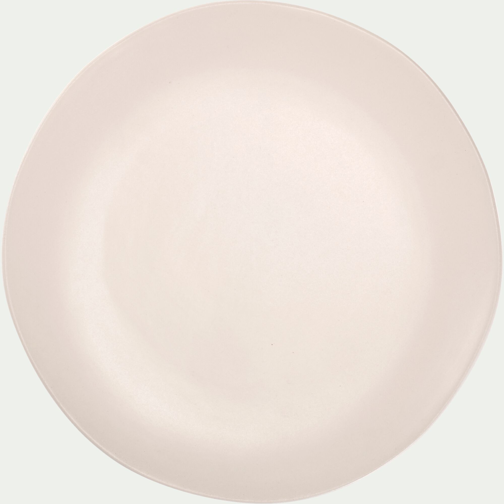 DOUZ - Assiette plate en grès D27,5cm - blanc ventoux
