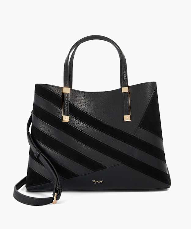 Dorry Black - Textured Shoulder Bag