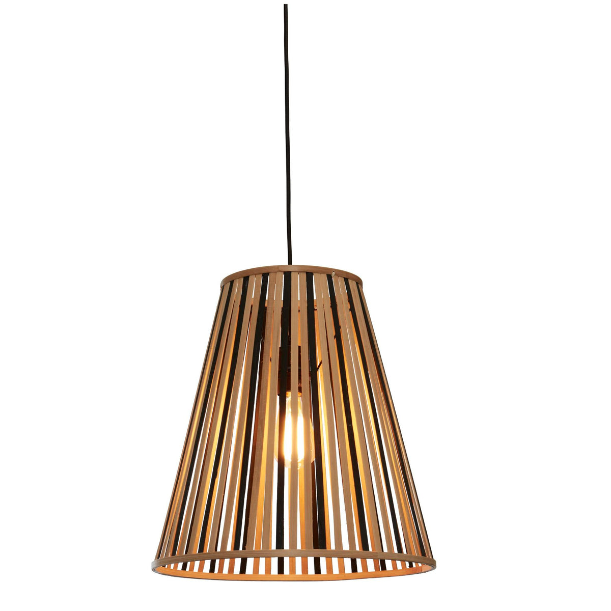 GOOD&MOJO hanglamp Merapi - bruin - Ø40cm