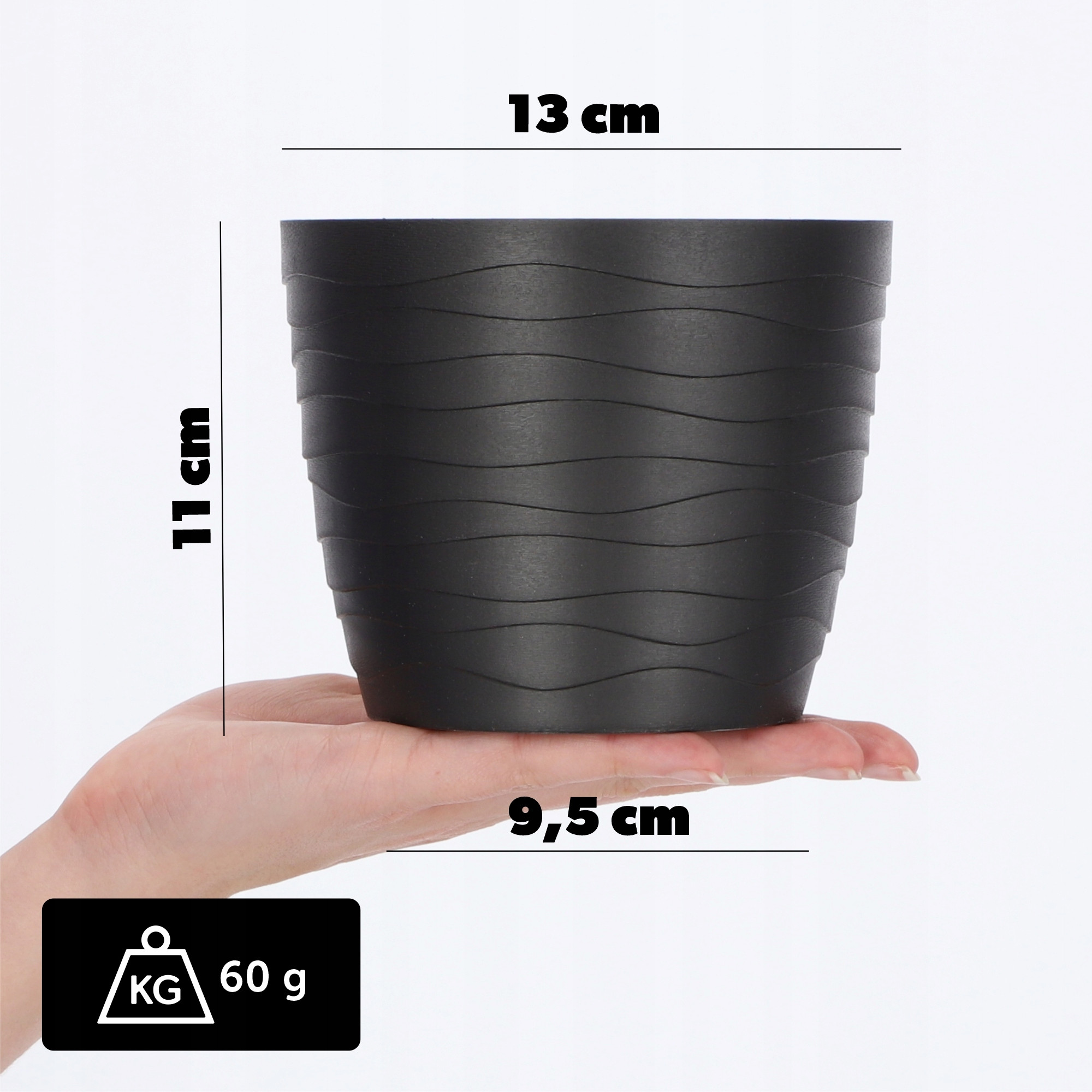 Doniczka Osłonka Donica Na Kwiaty 13cm Kolory