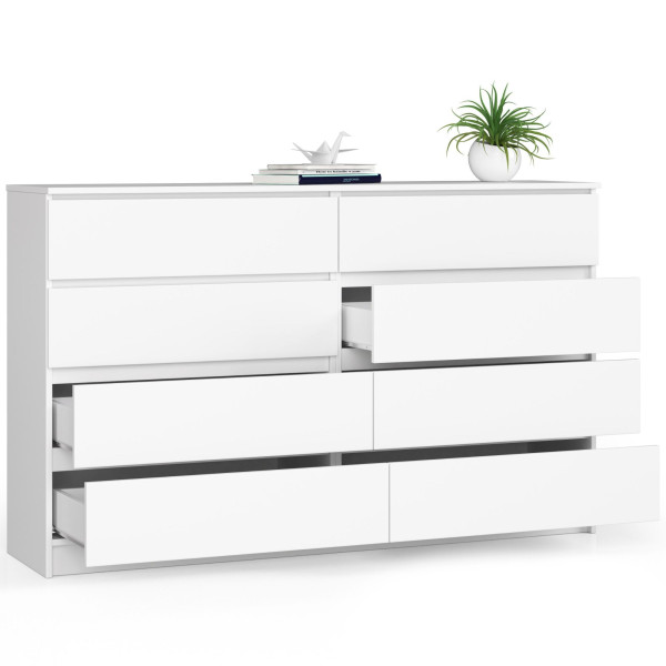 Komoda k160 8sz clp pk biały