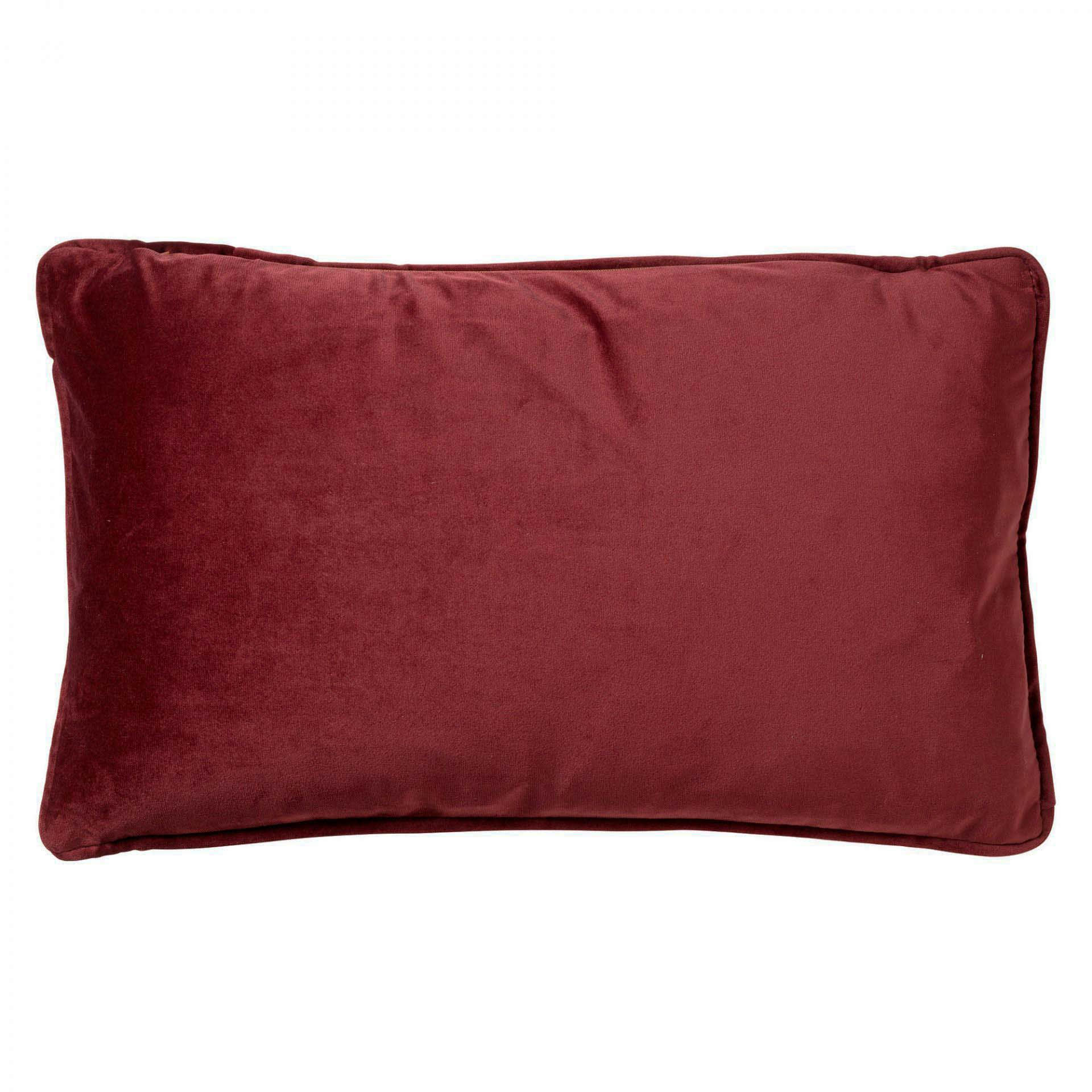 FINN - Coussin - rouge en velours 30x50 cm uni