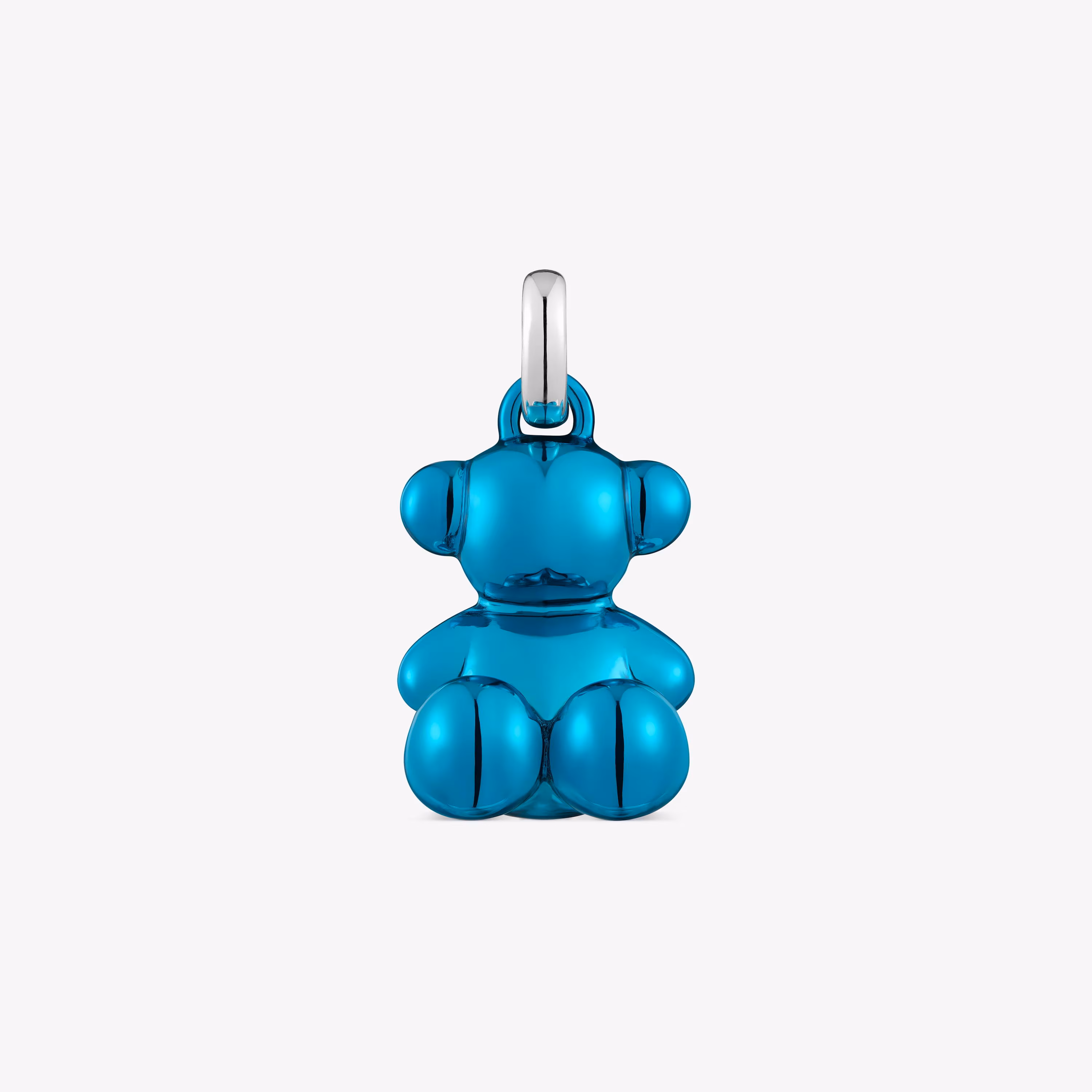 Colgante oso de acero en color azul Bold Bear