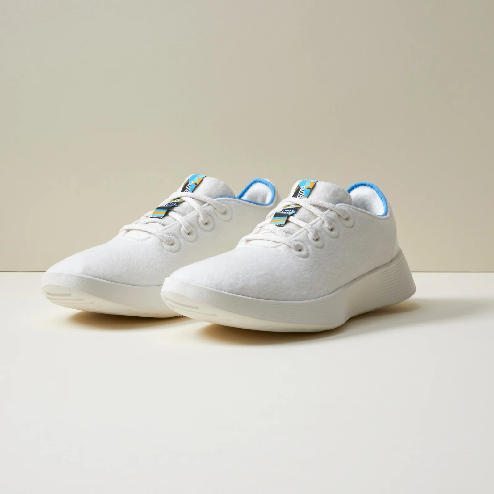 Men's Wool Runner Go - Natural White/NZ Blue (Natural White Sole)