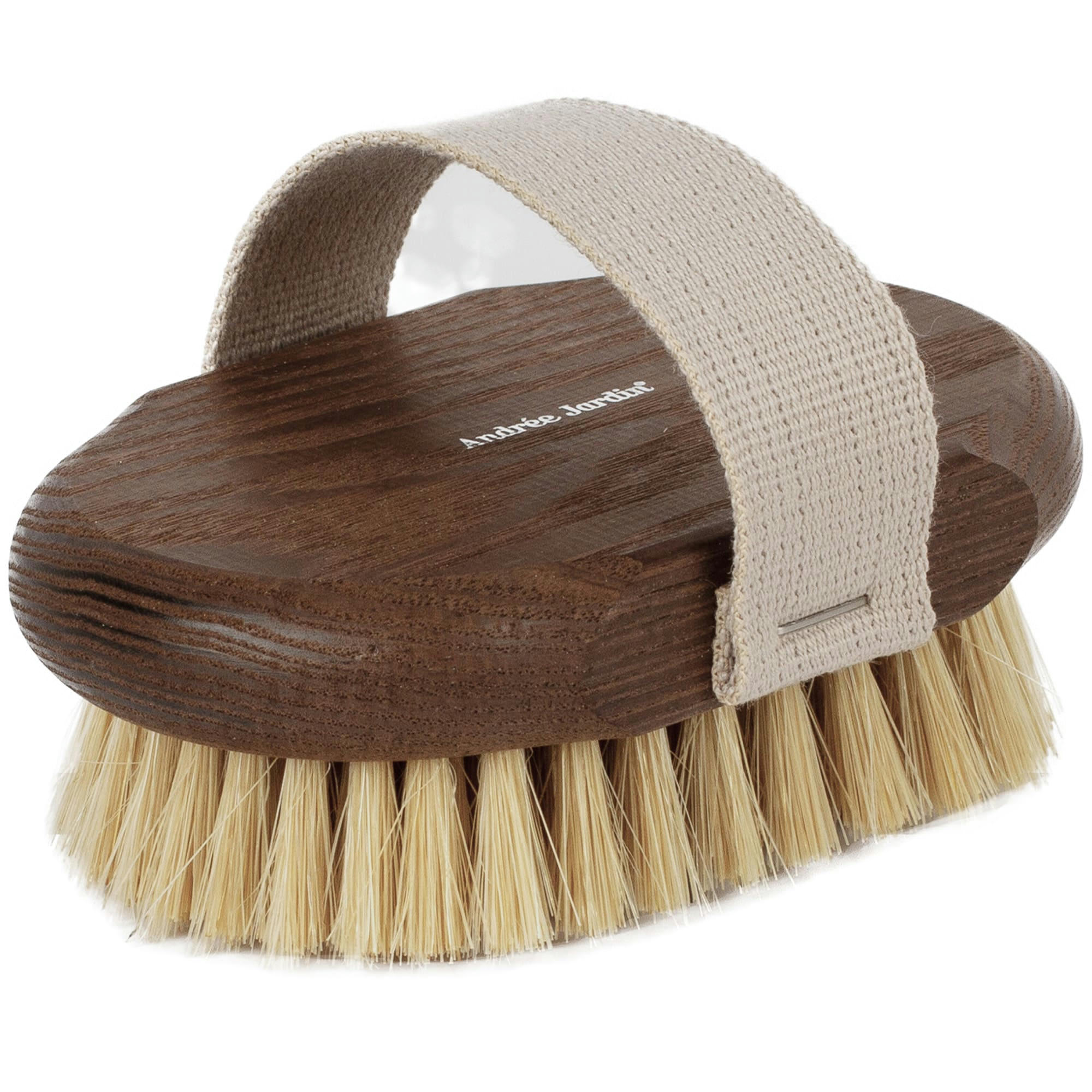 - Brosse de massage et brossage à sec en fibre de soie et bois de frêne