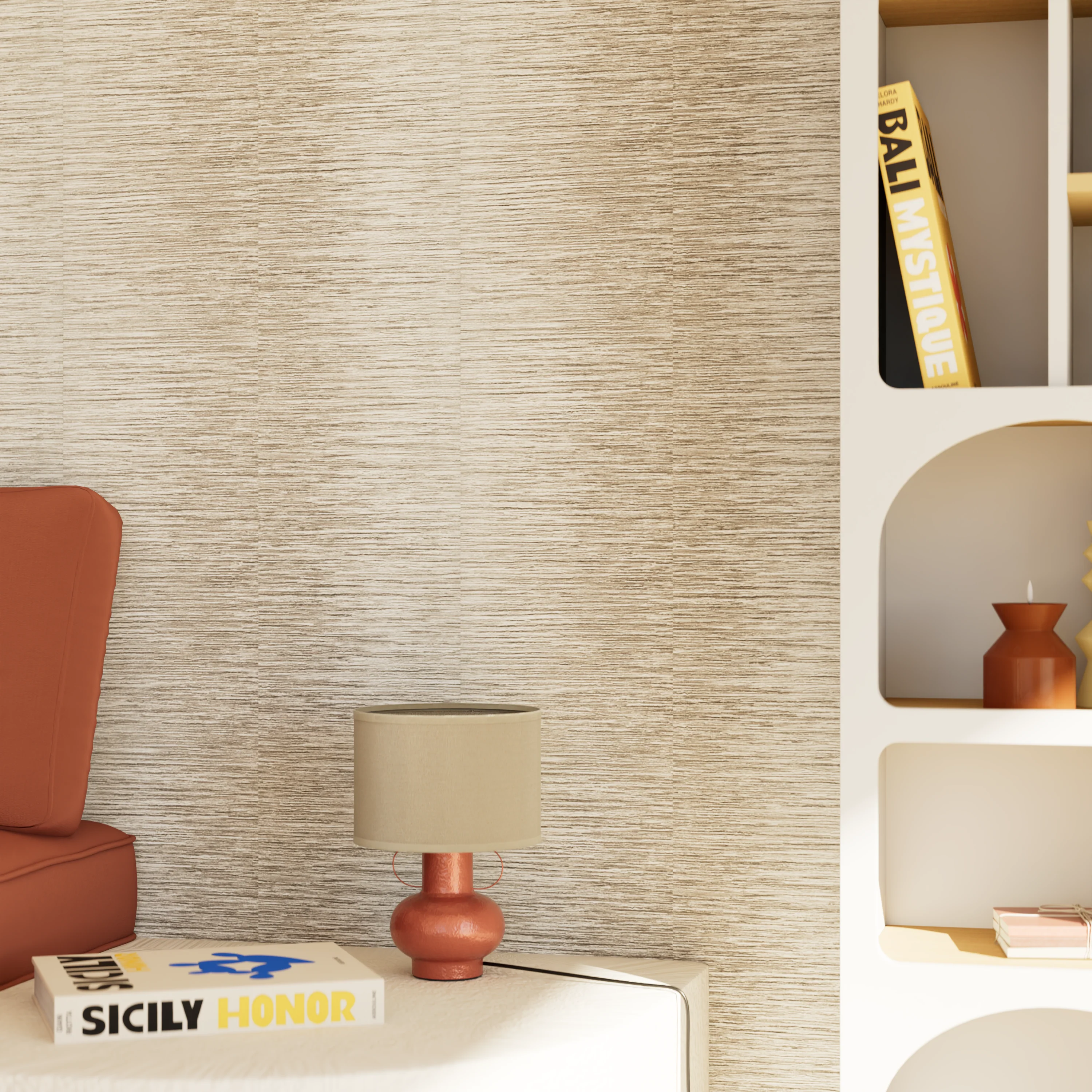 Papier peint intissé KOMBO coloris beige sable