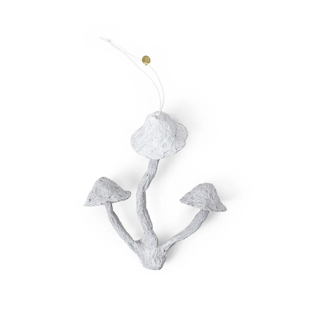 Ferm Living - Mushroom Ornament, faded weiß (3 Caps)