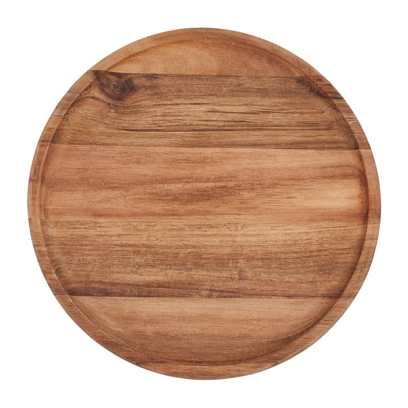 Acacia tray rond - &Oslash;22 cm
