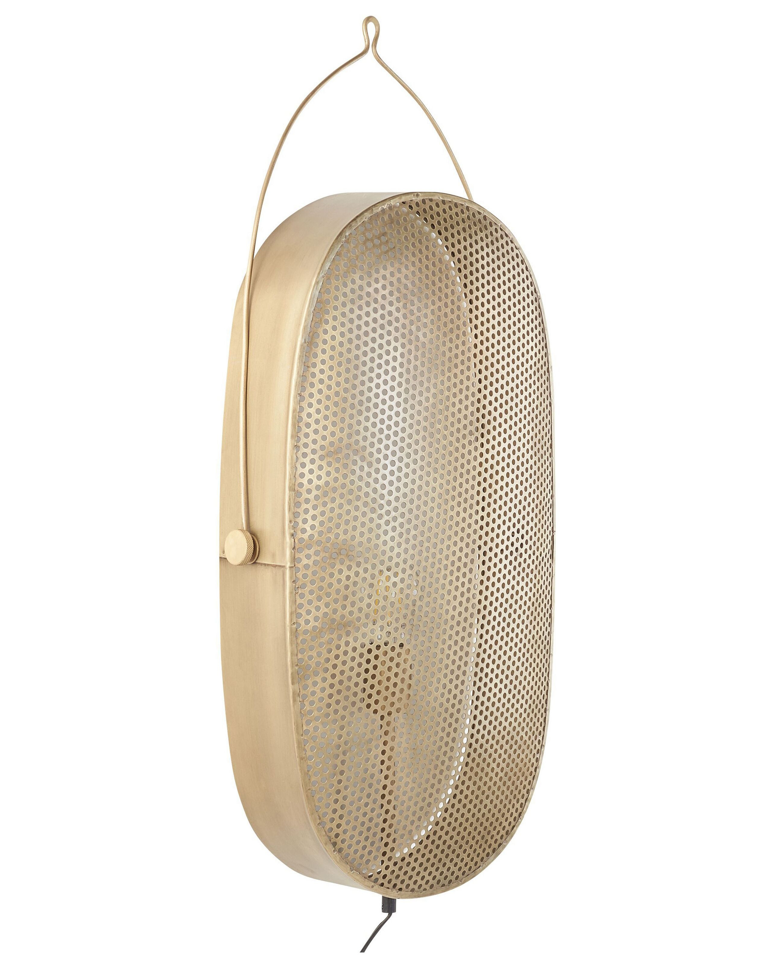 Lampka ścienna metalowa mosiężna