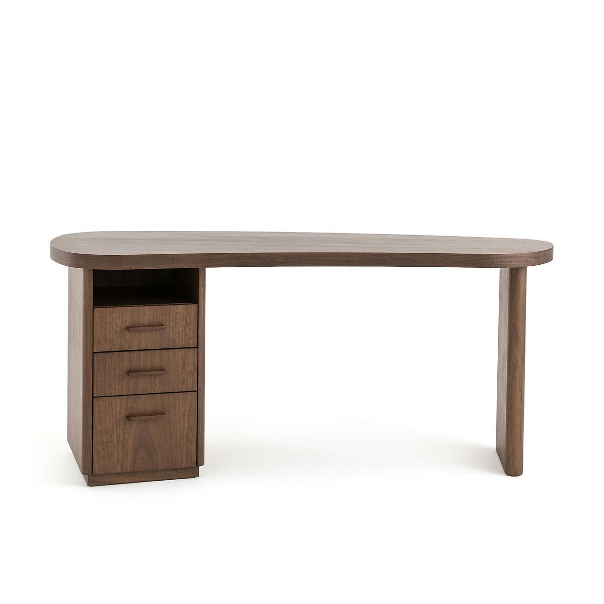 Bureau forme organique en noyer, Pali