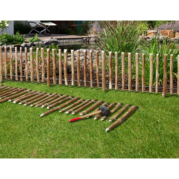 Rollzaun »Rollzaun«, HxL: 28 x 200 cm, Haselnuß-Ruten, natur