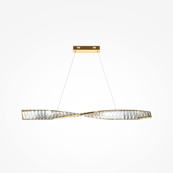 Lampa wisząca Krone mosiężna LED 1x27W Ciepła biel 1900lm Maytoni