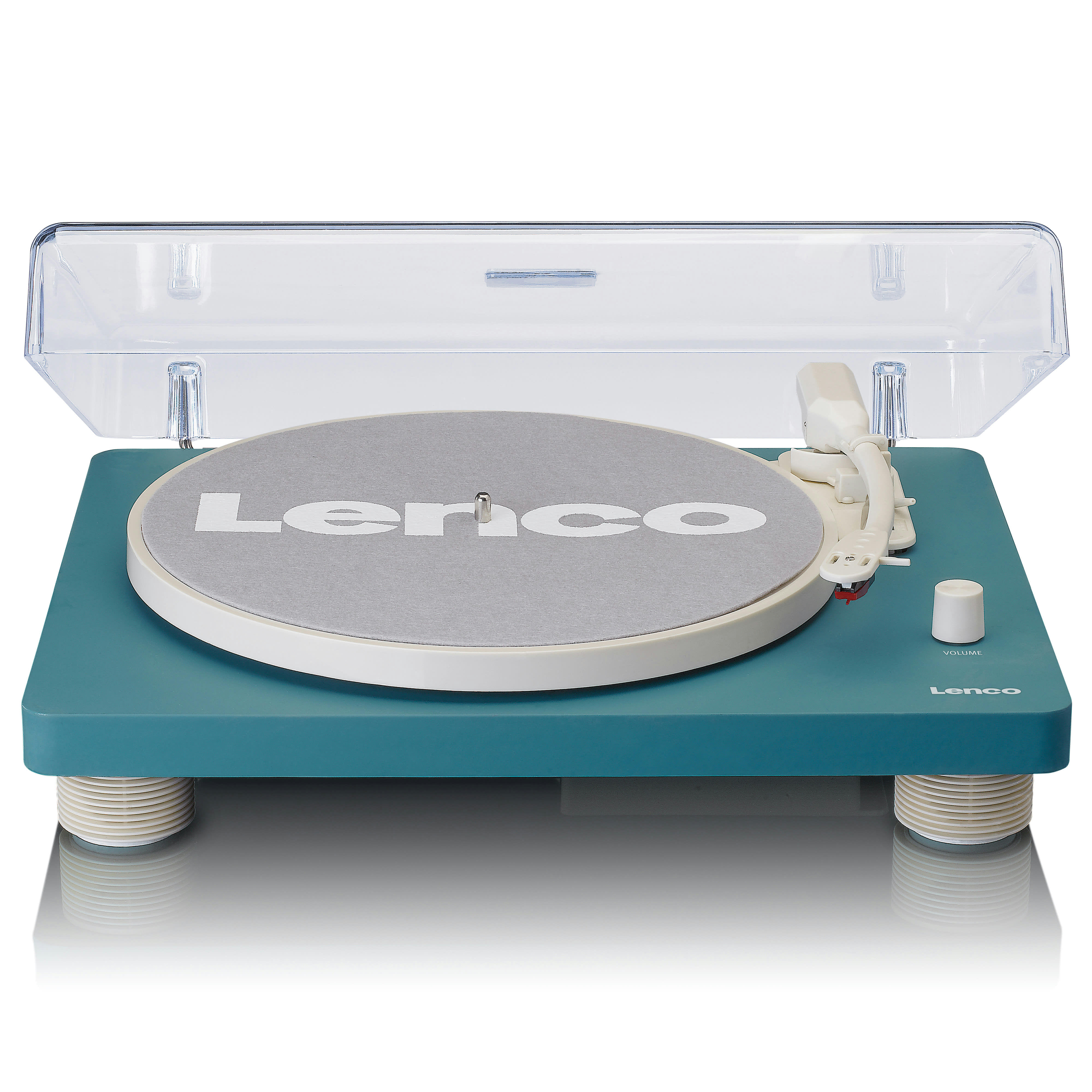 - Platine vinyle avec haut-parleurs intégrés et encodage usb turquoise