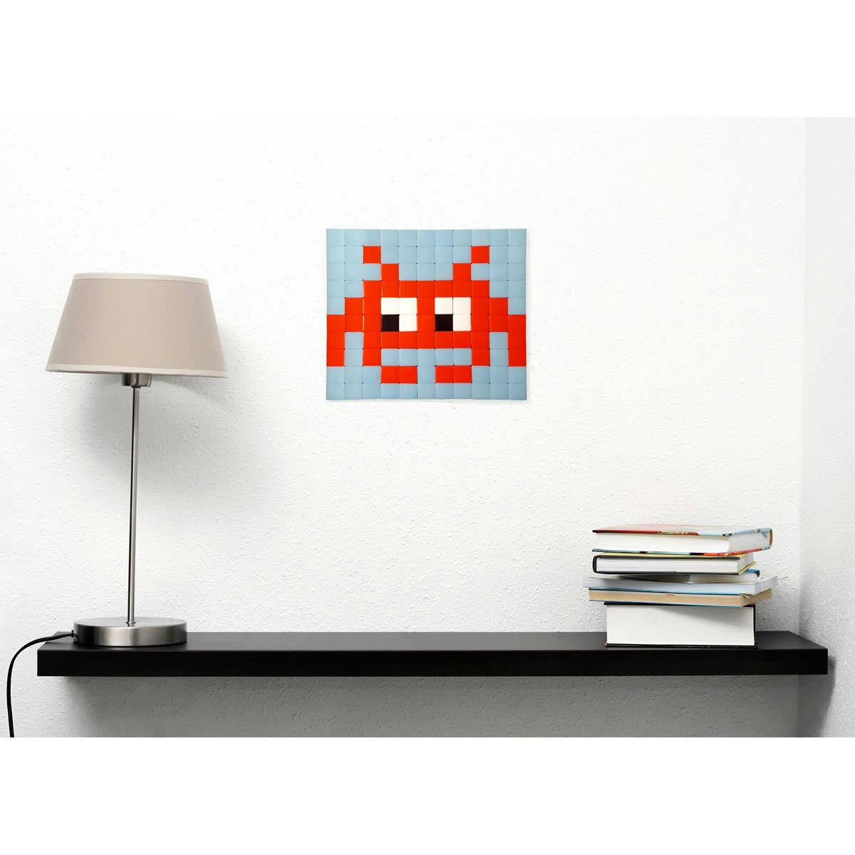 INDOOR INVADERS - Mosaïque invaders en verre rouge