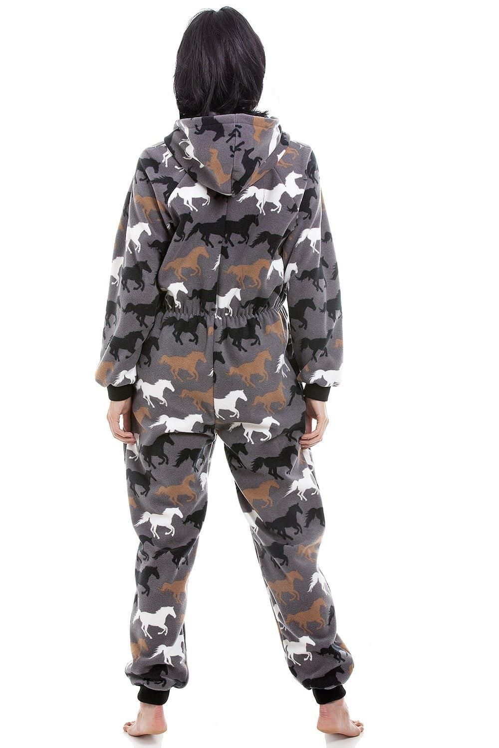Camille Supersoft Multicoloured Horse Print Onesie