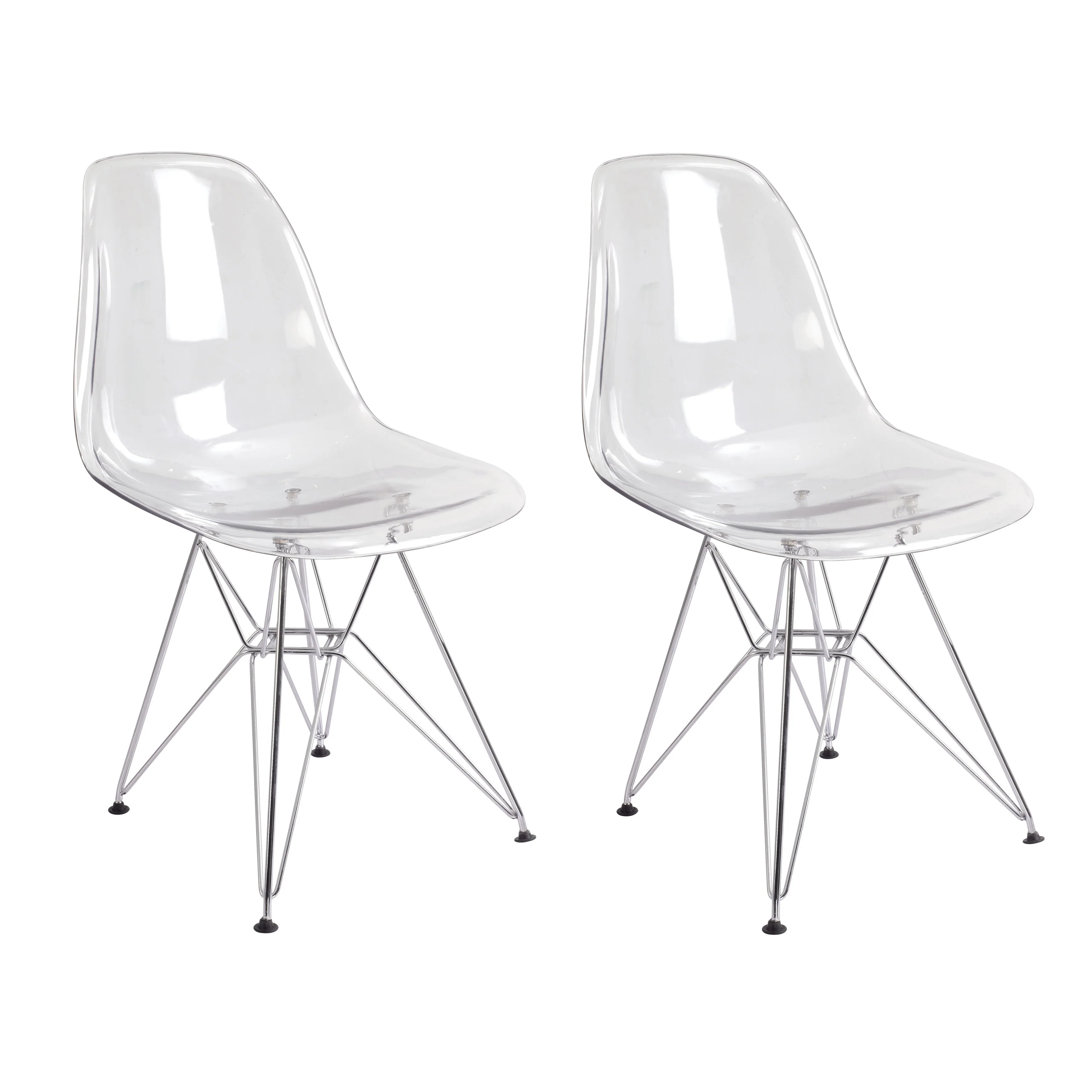 Mod Made Paris Tower Acrylic Dining Chair (Set of 2)