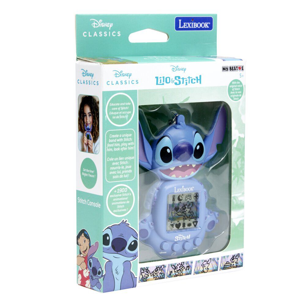 Console de jeu Stitch écran LCD plastique 15x12cm