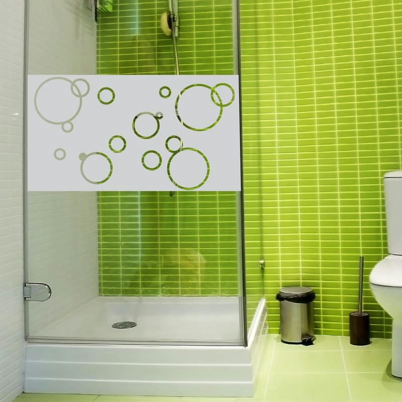 - Film Occultant bulles de savon pour Vitre/Douche 55x100cm