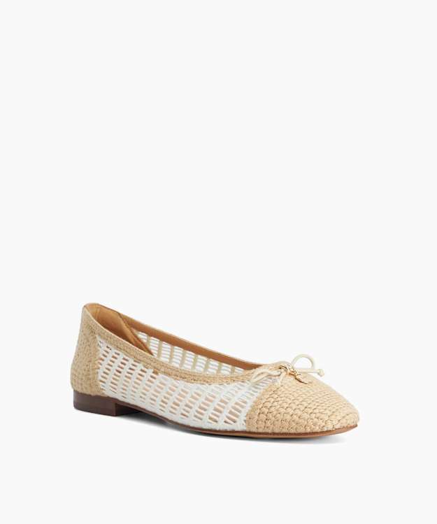 Hopsy Multi - Woven Bow Accent Ballet Flats