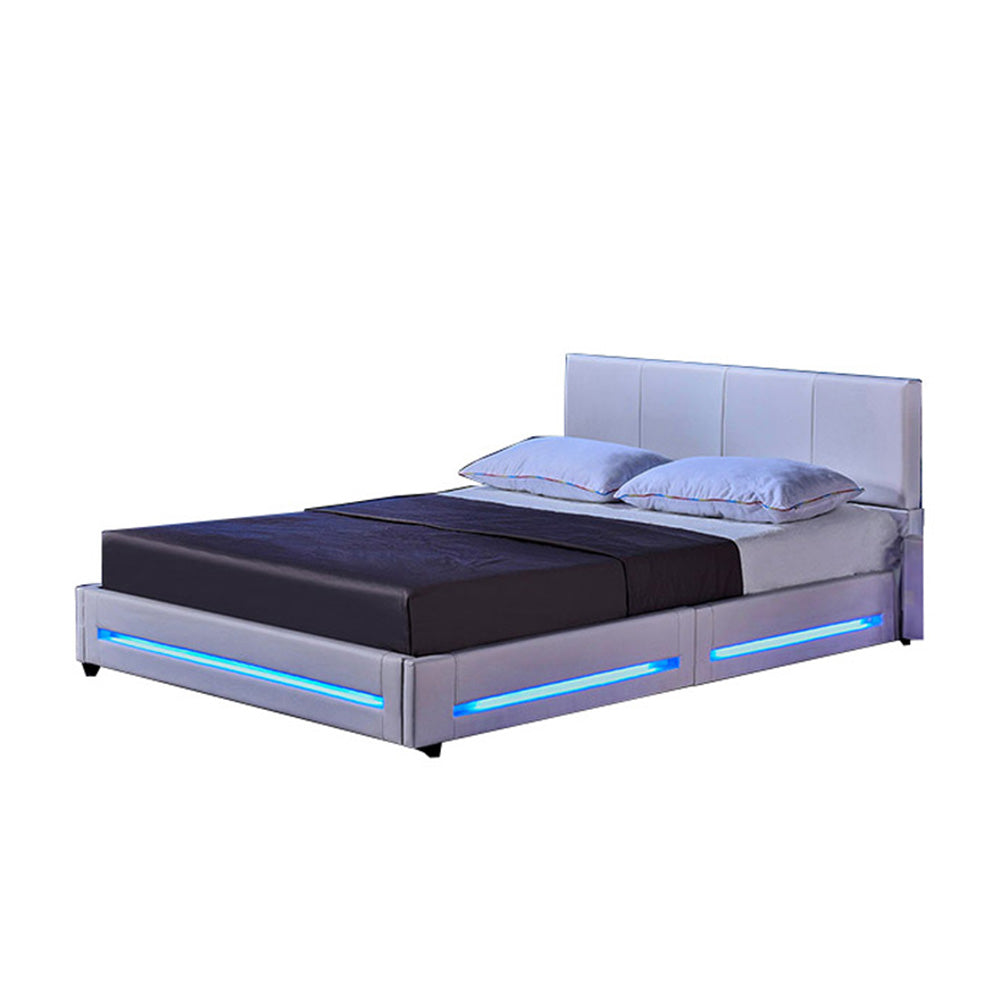 Home Deluxe LED bed ASTEROID Wit 180 x 200 cm