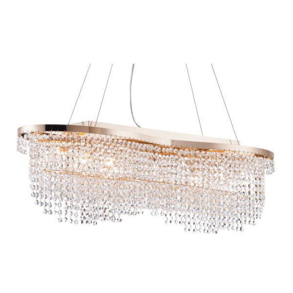 Lampa wisząca mosiężno-złota TOILS 7xE14x60W wym: 68x93,3x24 cm Maytoni