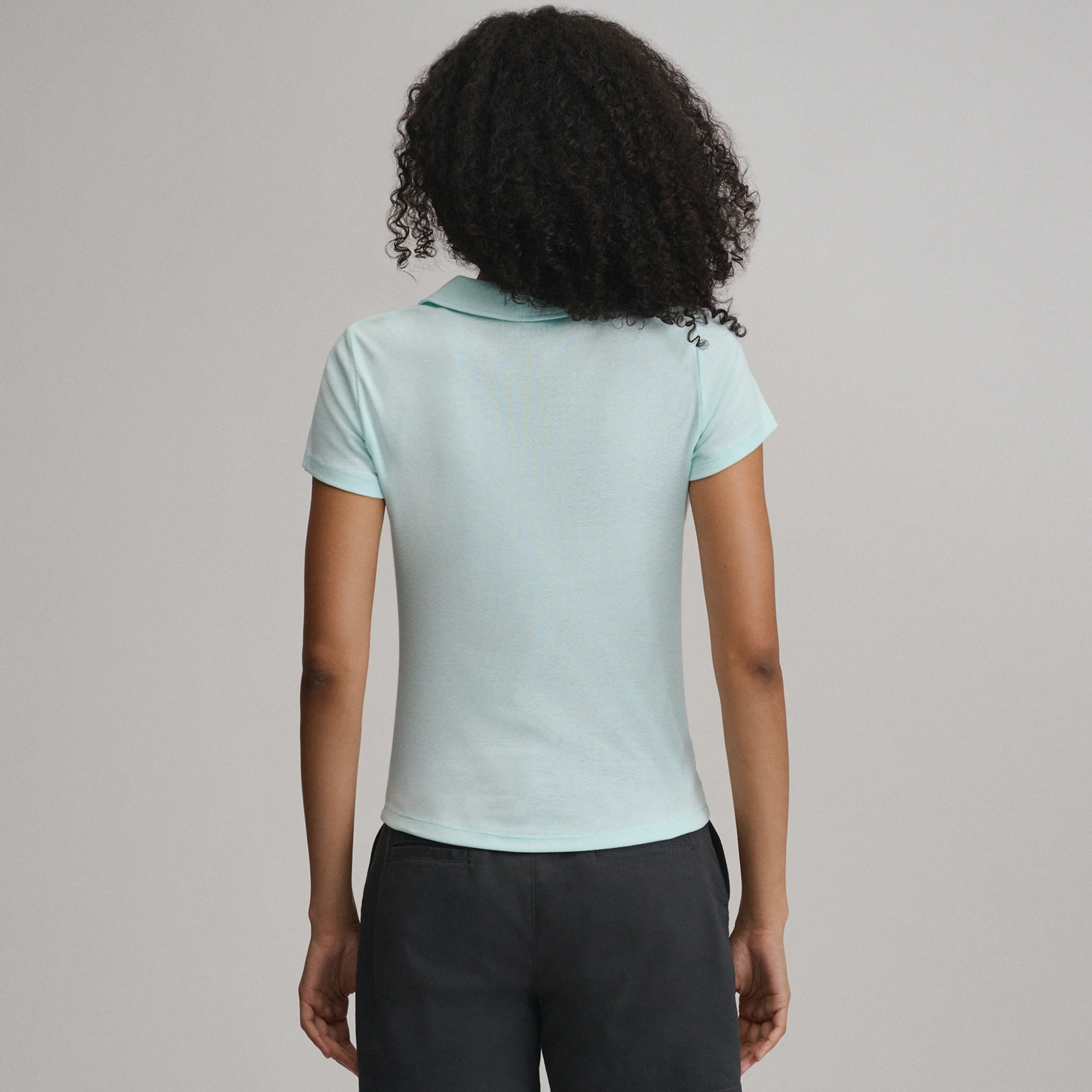 Women's Everyday Short Sleeve Collared Split Neck